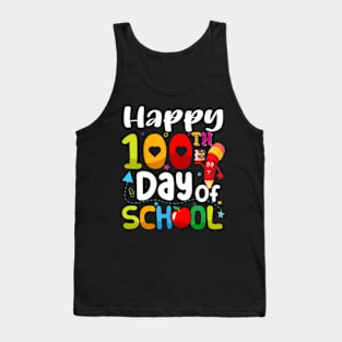 100 Days of School Teacher Student Tank Top